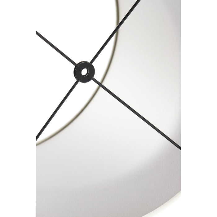 Light & Living - Lampenkap VELOURS - Ø45x45cm - Wit