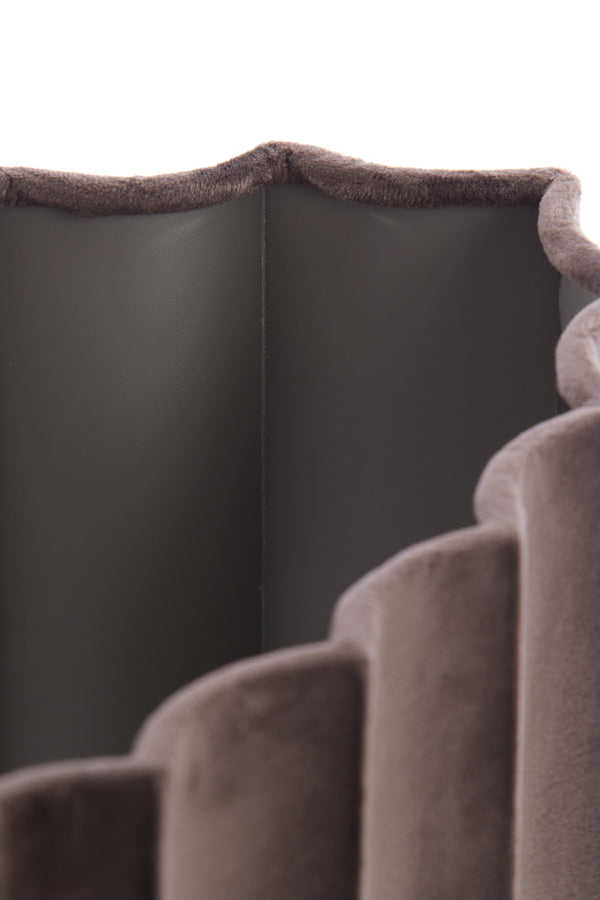 Light&living Kap ovaal recht smal 58-24-27 cm DISLI velvet donker b...