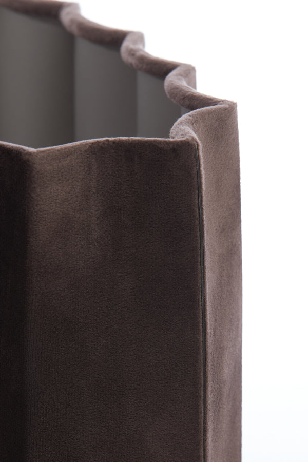 Light&living Kap ovaal recht smal 58-24-27 cm DISLI velvet donker b...