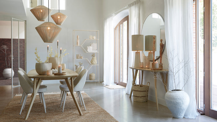 Light & Living - Hanglamp FELIDA - Ø53x37cm - Bruin