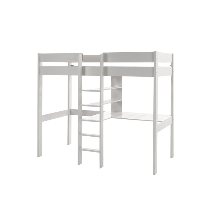 LUCEVI - Pino Hoogslaper + bureau 90x200 cm - Wit