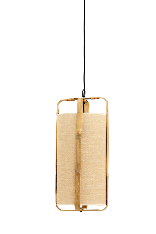 Light&living Hanglamp Ø32x60 cm SENDAI zand+bamboe naturel