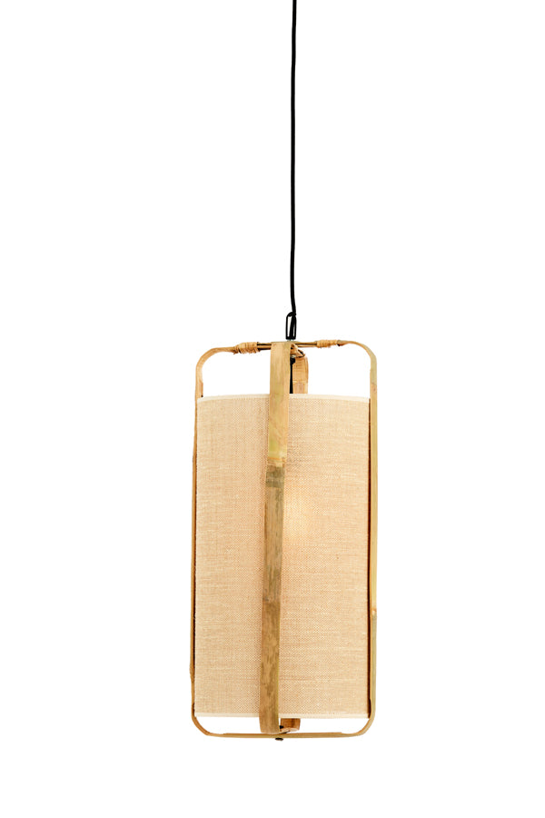 Light&living Hanglamp Ø32x60 cm SENDAI zand+bamboe naturel