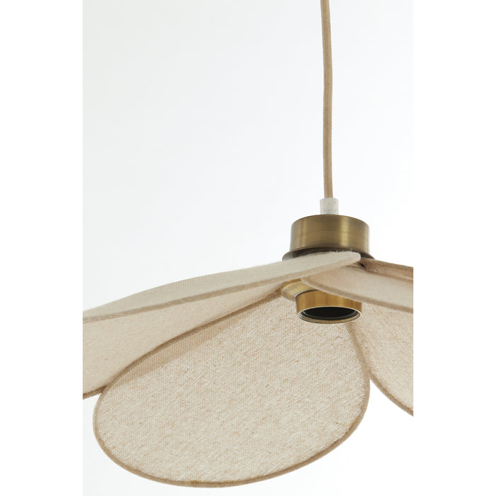 Light & Living - Hanglamp FYANO - Ø46x13cm - Bruin