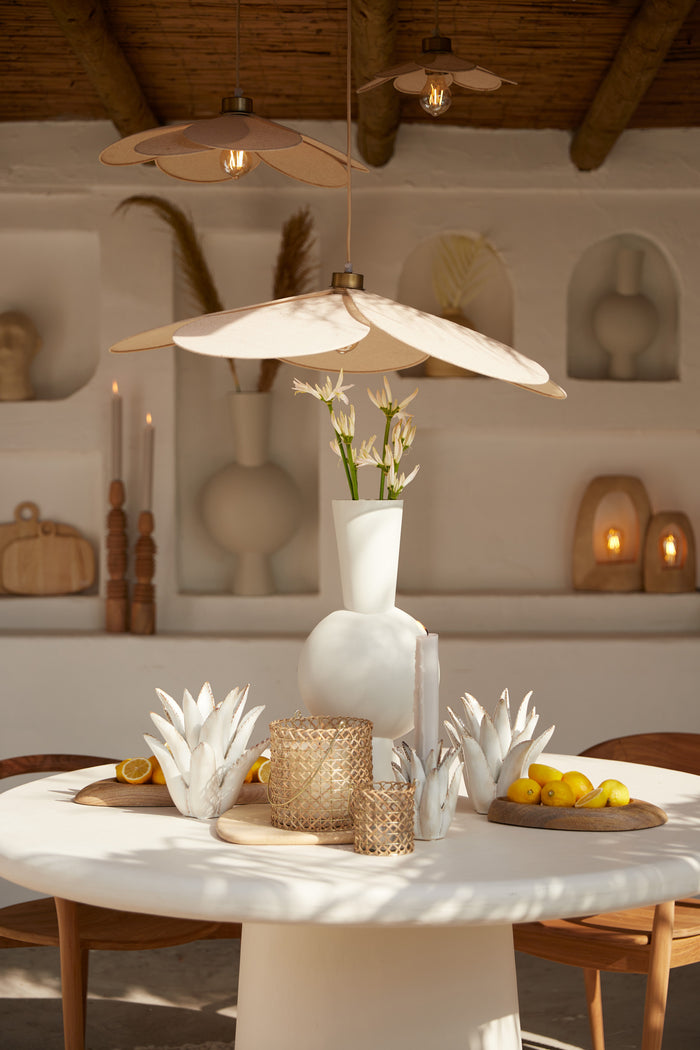 Light & Living - Hanglamp FYANO - Ø30.5x9cm - Bruin