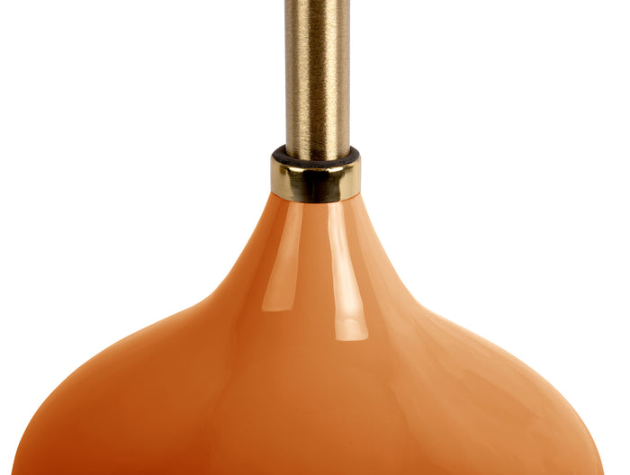 Leitmotiv - Bijzettafel Candy Swirl - Bright orange & white