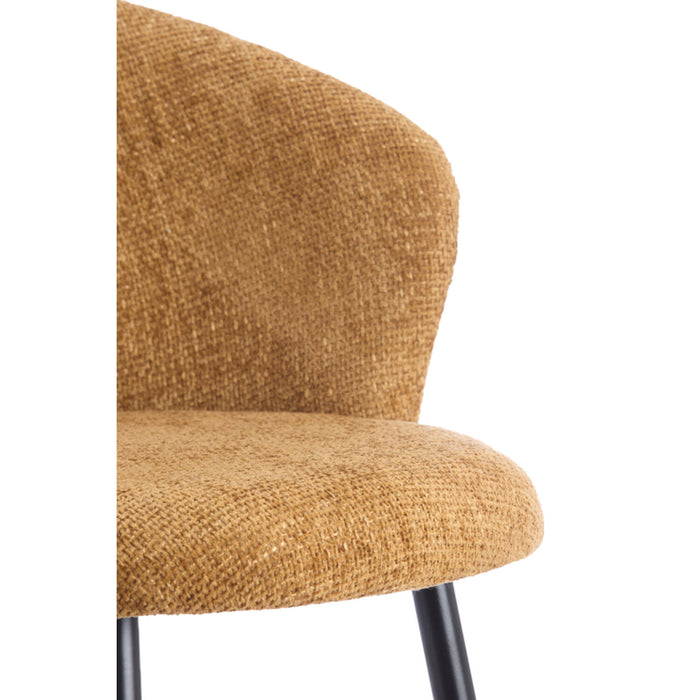 Light & Living - Eetkamerstoel RADAJA - Ø58x78cm - Geel - Set van 2