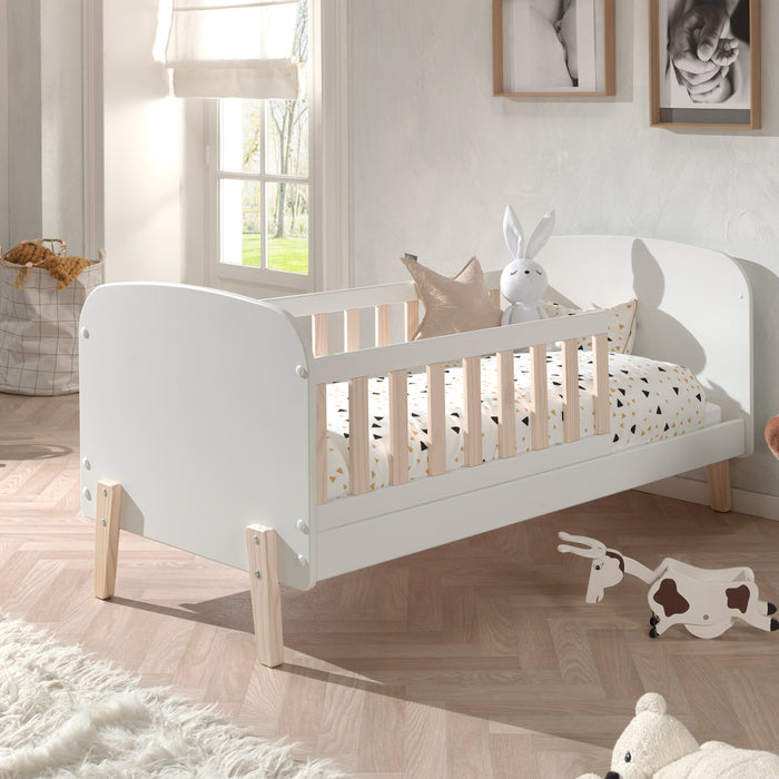 LUCEVI - Kiddy Peuter Bed - 148.2x77x68cm - Wit
