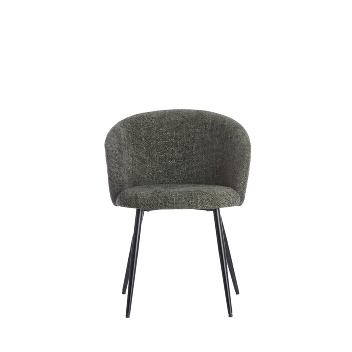 Light & Living - Eetkamerstoel RADAJA - Ø58x78cm - Groen - Set van 2