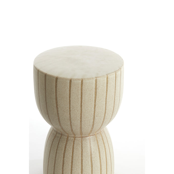 Light & Living - Bijzettafel FINCA - Ø28.5x42cm - Bruin