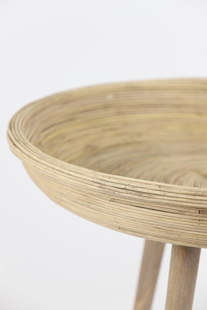 Light & Living - Bijzettafel COLON - Ø56x48cm - Bruin - Set van 2