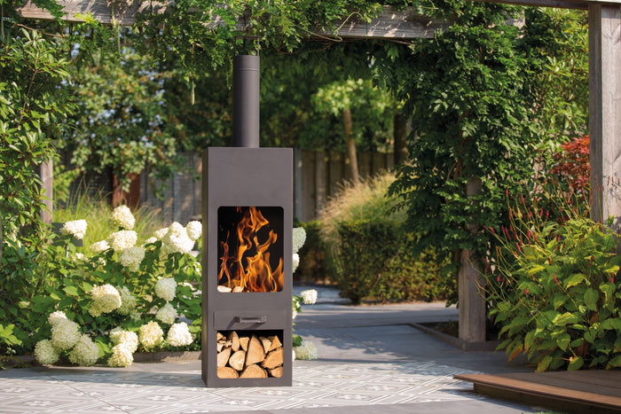 RedFire – Jersey XXL– Zwart - Staal – Vuurkorf – Tuinhaard - Stevig