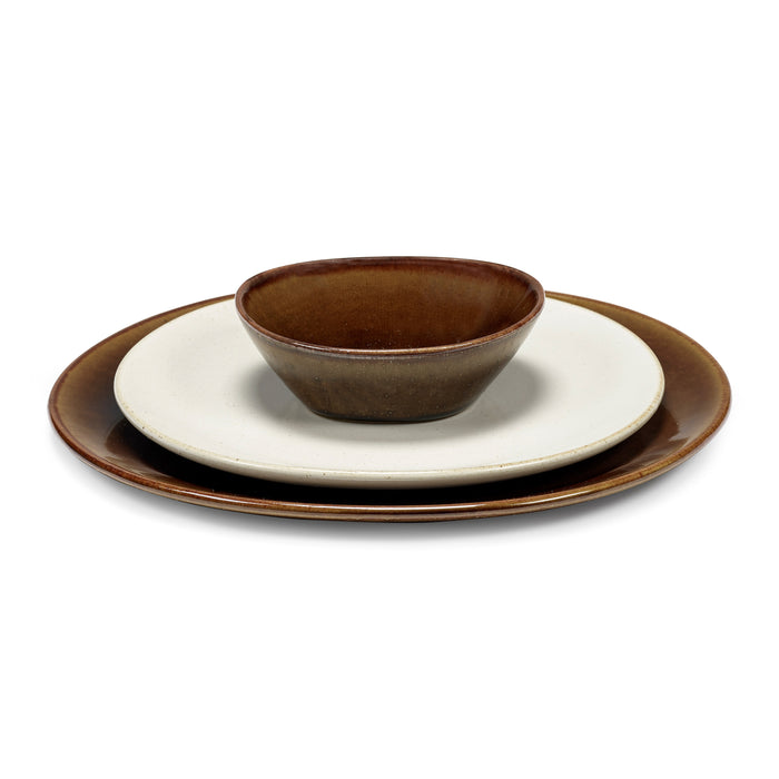 SERAX - Uncharted - Out of Lines Ontbijtbord - 2 st.  - Off White