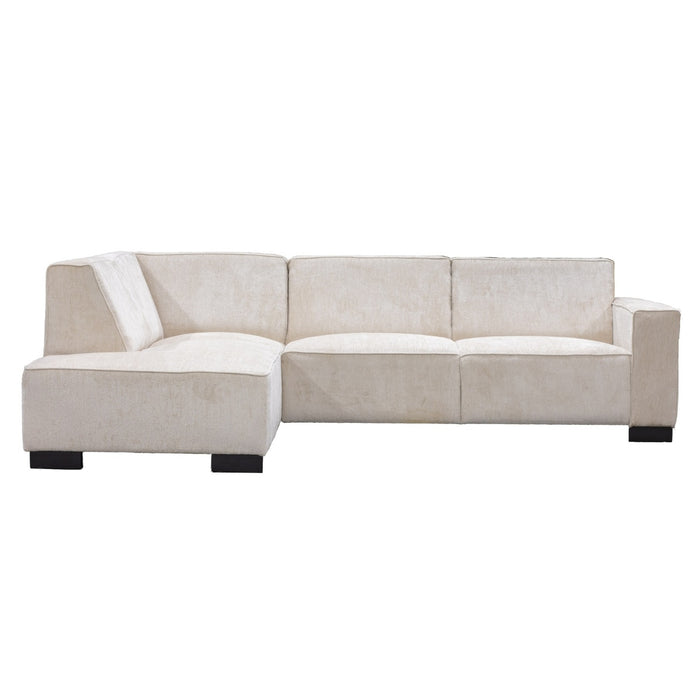 Giga Meubel - Hoekbank Beige - 3,5-Zits Links - 274x205x80cm - Napoli