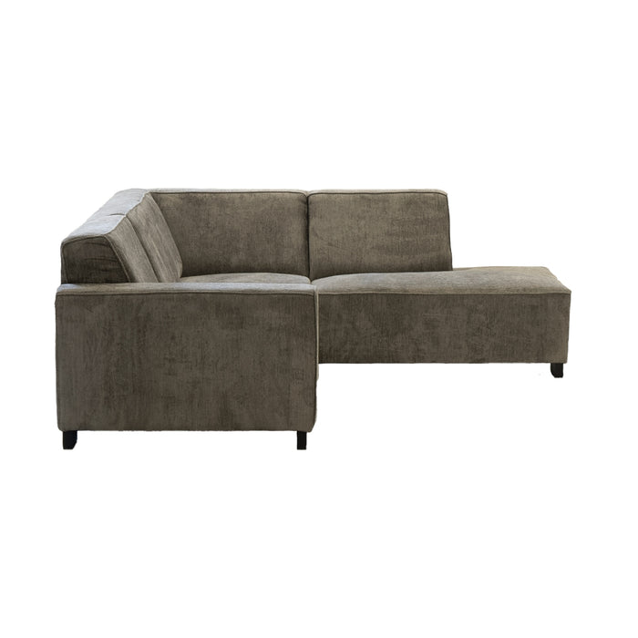 Giga Meubel - Hoekbank Taupe - 3,5-Zits Rechts - 274x205x80cm - Napoli