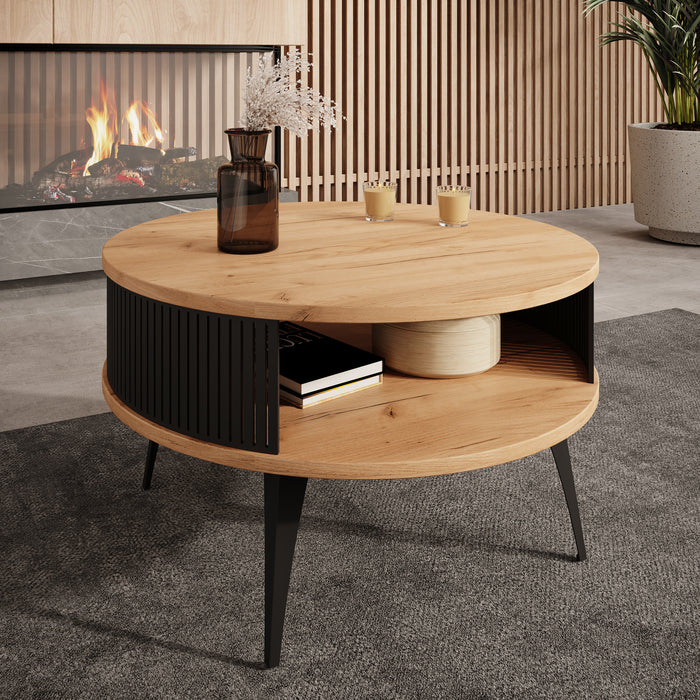 Meubella Salontafel Roslyn - Eiken - 75 cm