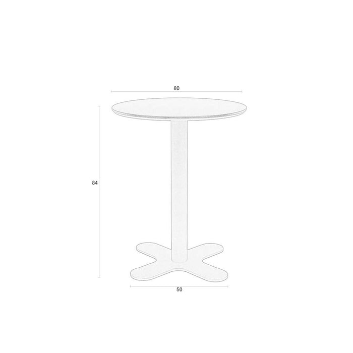 Housecraft Living Sanjay Bistrotafel 80 cm Zwart