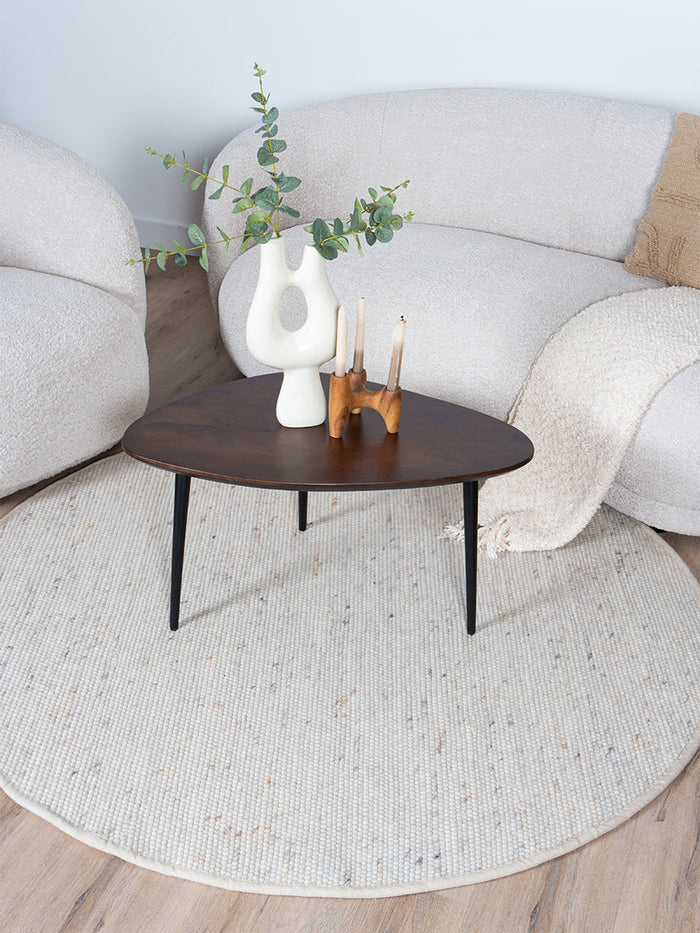 Veer Carpets - Vloerkleed Scott Beige Rond ø160 cm