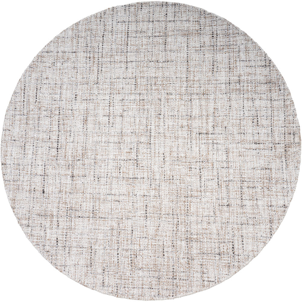 Veer Carpets - Vloerkleed Cross Beige - Rond ø160 cm