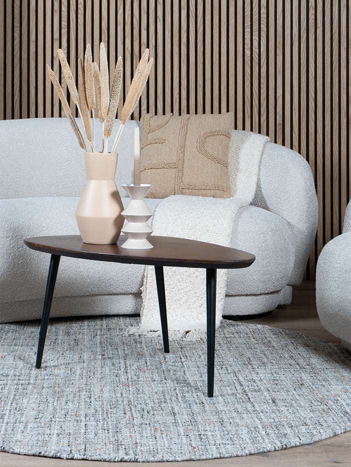 Veer Carpets - Vloerkleed Cross Grey|Beige - Rond ø160 cm