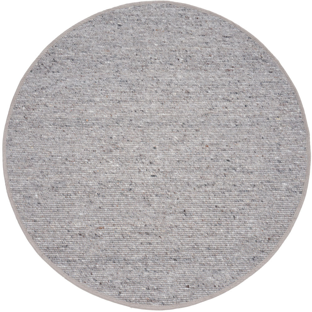 Veer Carpets - Vloerkleed Scott Taupe Rond ø160 cm