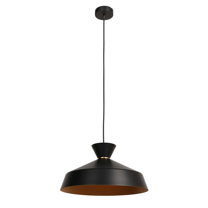 Mexlite - hanglamp - Skandina - zwart - metaal - Ø 40cm - E27 - 3682ZW