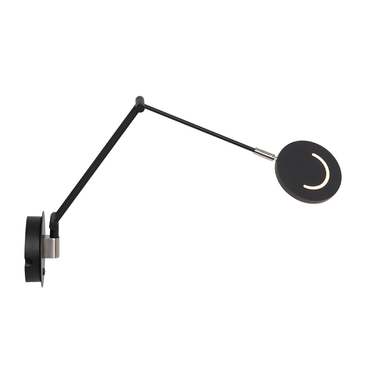 Steinhauer - wandlamp - Soleil - zwart - glas metaal - bedlampje - LED - 3259ZW