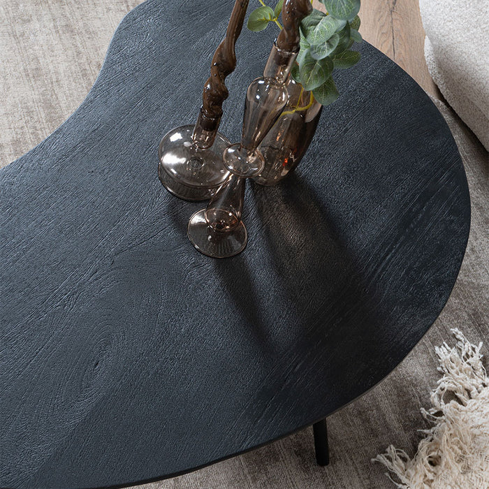 Home67 - Salontafel Ludo Zwart - Organisch - Set van 2