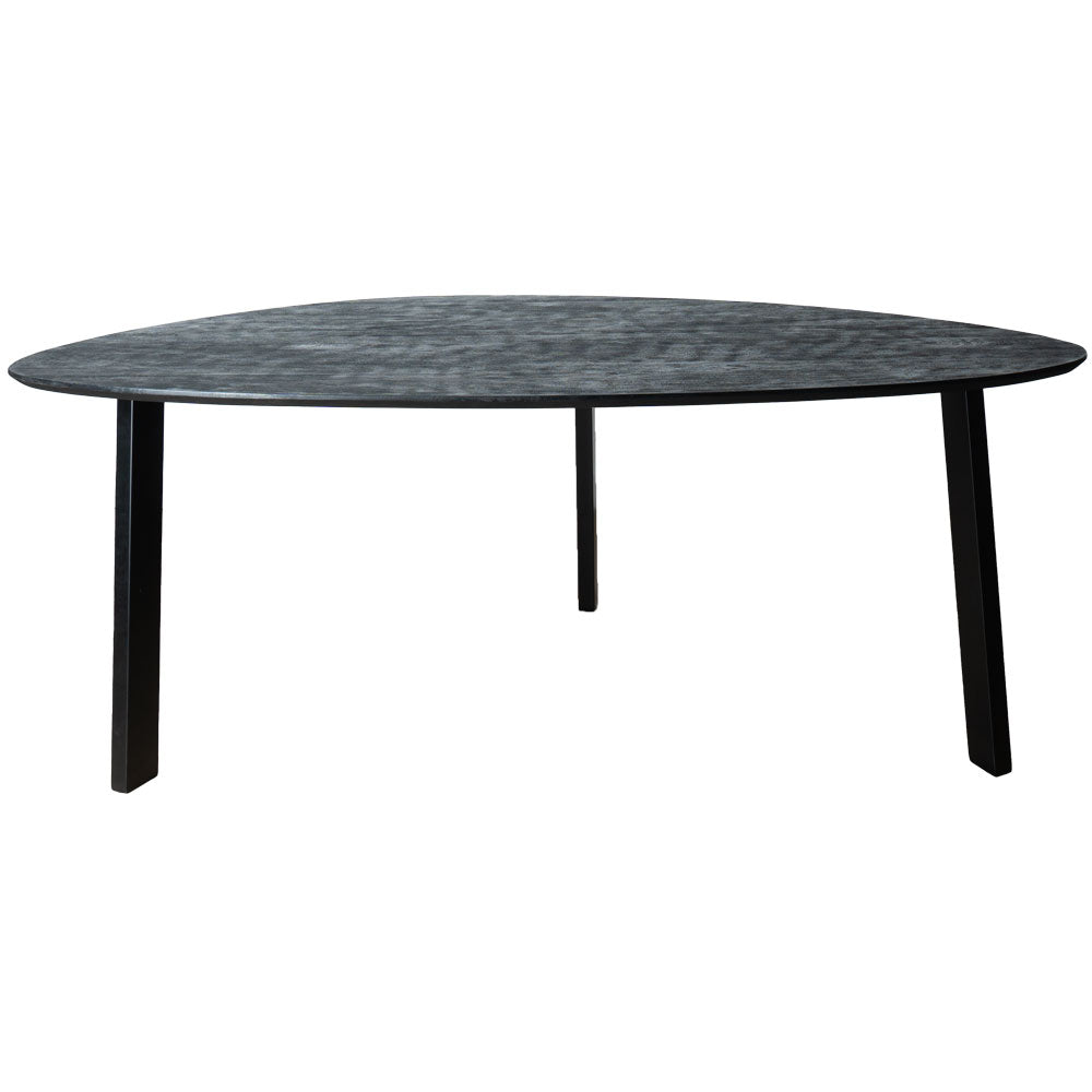 Home67 - Eettafel Tinus Zwart - Kiezelvormig 200 cm
