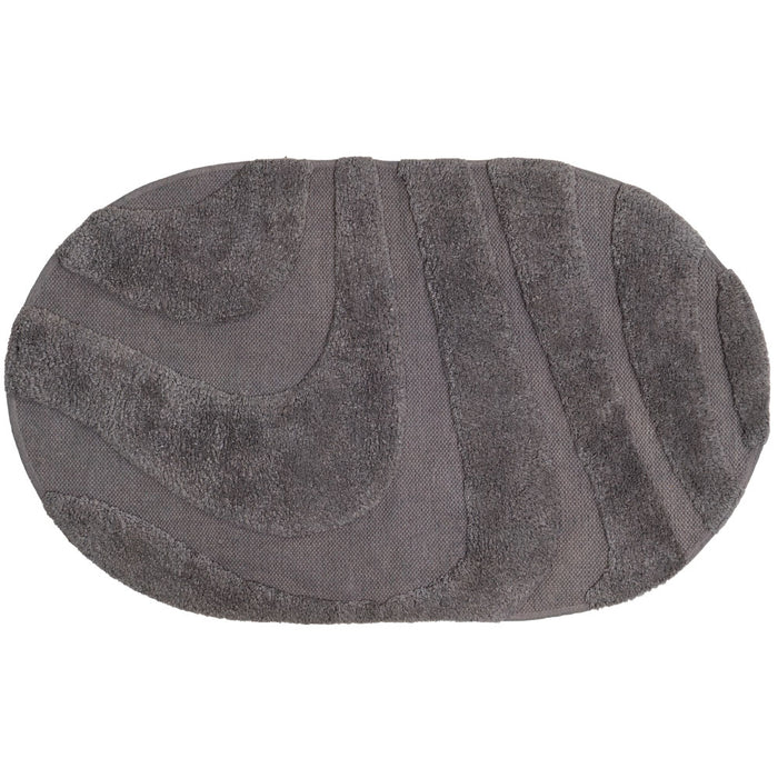Veer Carpets - Badmat Beau - Grey Ovaal 60 x 100 cm
