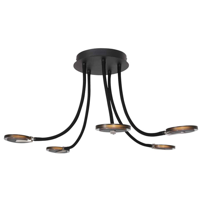 Steinhauer - plafonniere - Turound - zwart - metaal - Ø 92cm - LED -