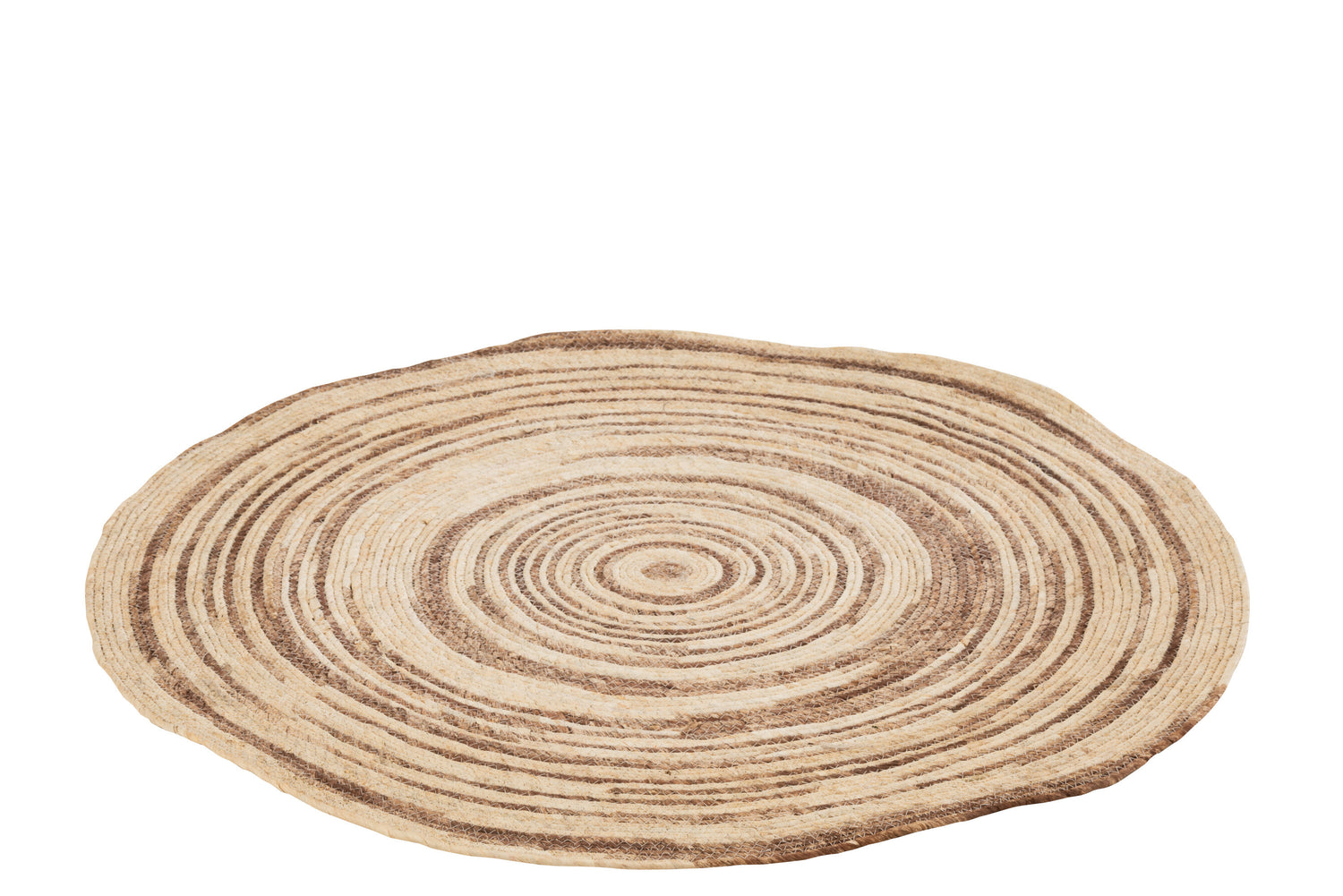J-line - Tapijt Rond Maïs Beige|bruin - 79x79x1cm
