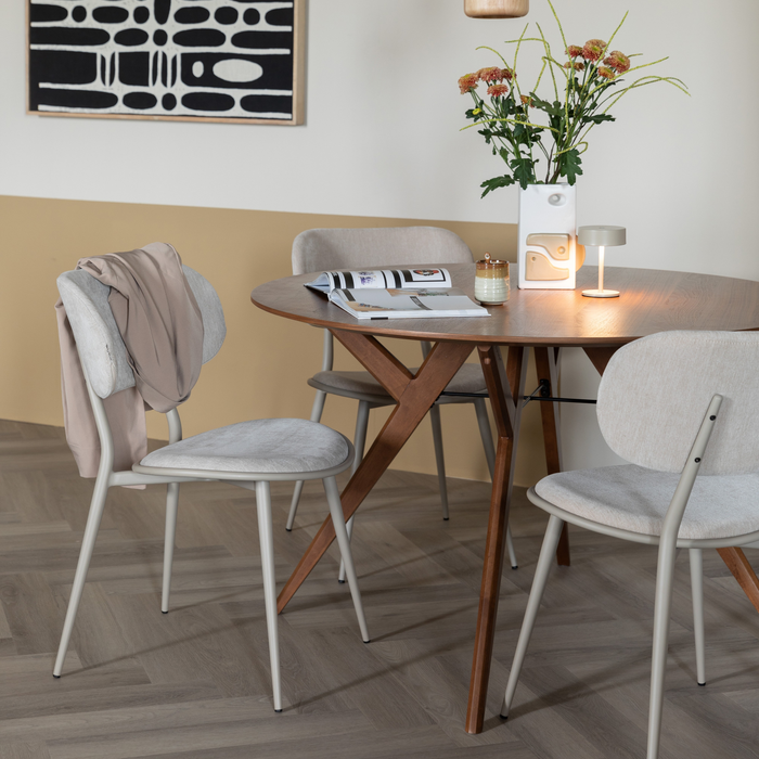 Zuiver x fonQ Ijver Eettafel - Ø 120 - Walnoot