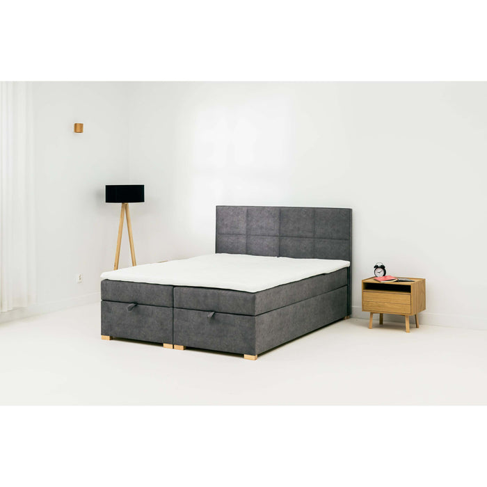 by fonQ Ora Boxspring met Relaxfunctie 160 x 200 cm - Grijs