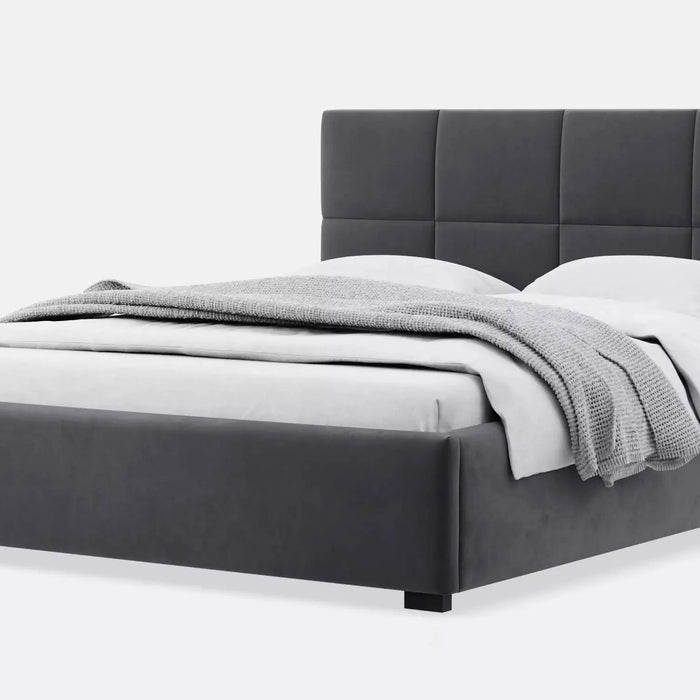 by fonQ Velvix Tweepersoonsbed 160 x 200 cm - Grijs