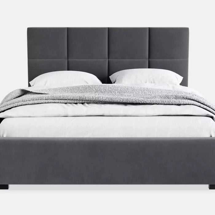 by fonQ Velvix Tweepersoonsbed 180 x 200 cm - Grijs