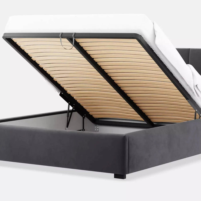 by fonQ Velvix Tweepersoonsbed 180 x 200 cm - Grijs