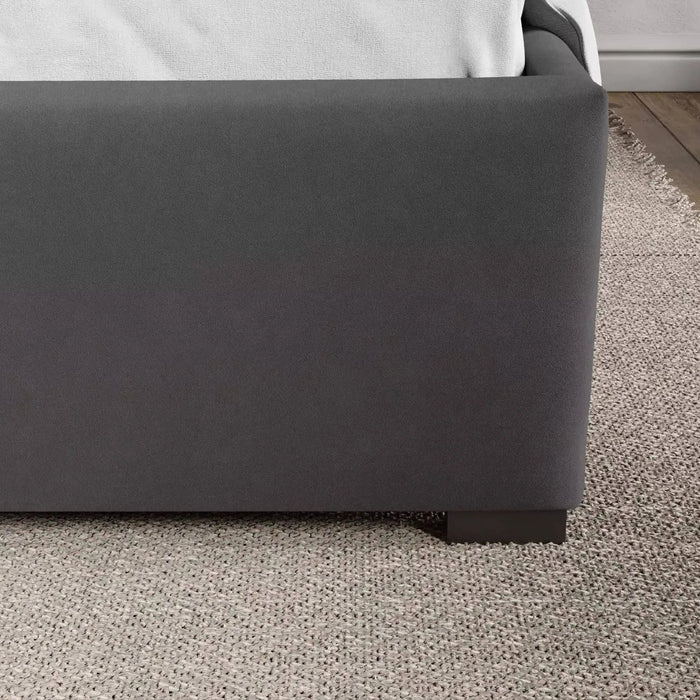 by fonQ Velvix Tweepersoonsbed 180 x 200 cm - Grijs