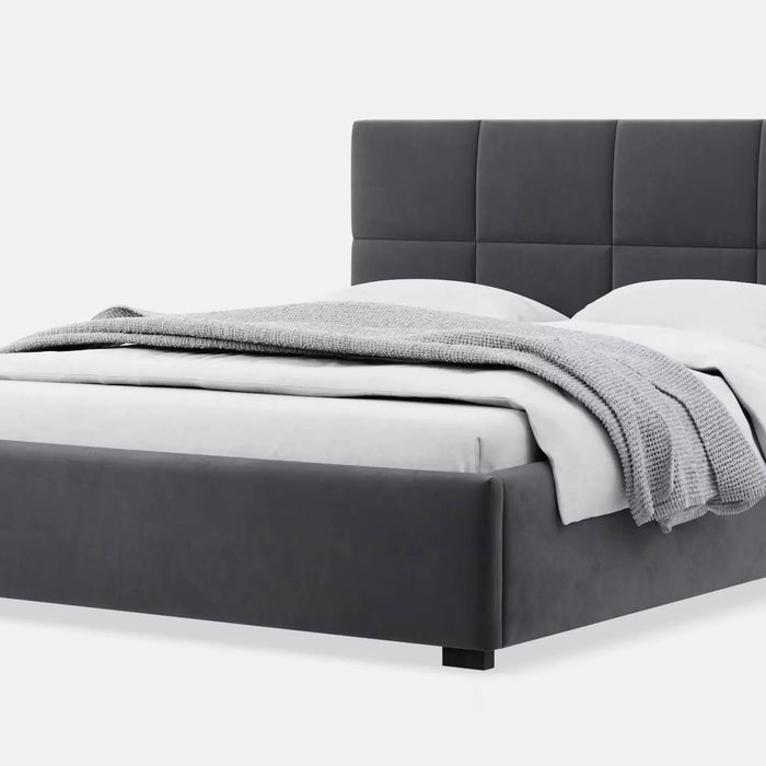 by fonQ Velvix Tweepersoonsbed 160 x 200 cm - Grijs