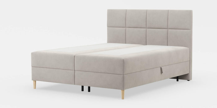 by fonQ Novae Boxspring  met Opbergruimte 160 x 200 cm - Beige / Naturel