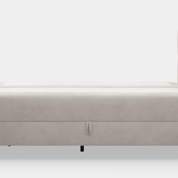 by fonQ Novae Boxspring  met Opbergruimte 160 x 200 cm - Beige / Zwart