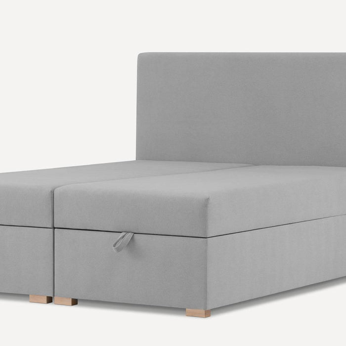 by fonQ Ora Boxspring met Relaxfunctie 180 x 200 cm - Grijs
