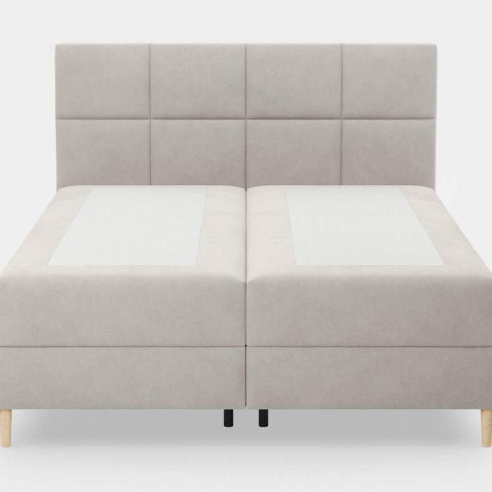 by fonQ Novae Boxspring  met Opbergruimte 160 x 200 cm - Beige / Naturel
