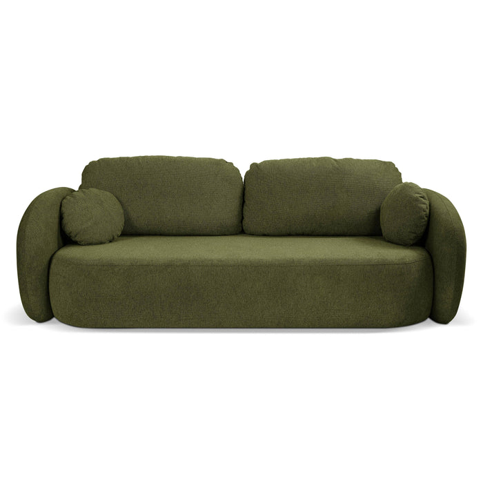 by fonQ Orin 3-zitsbank met Slaapfunctie - Chenille - Groen