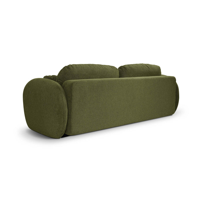 by fonQ Orin 3-zitsbank met Slaapfunctie - Chenille - Groen
