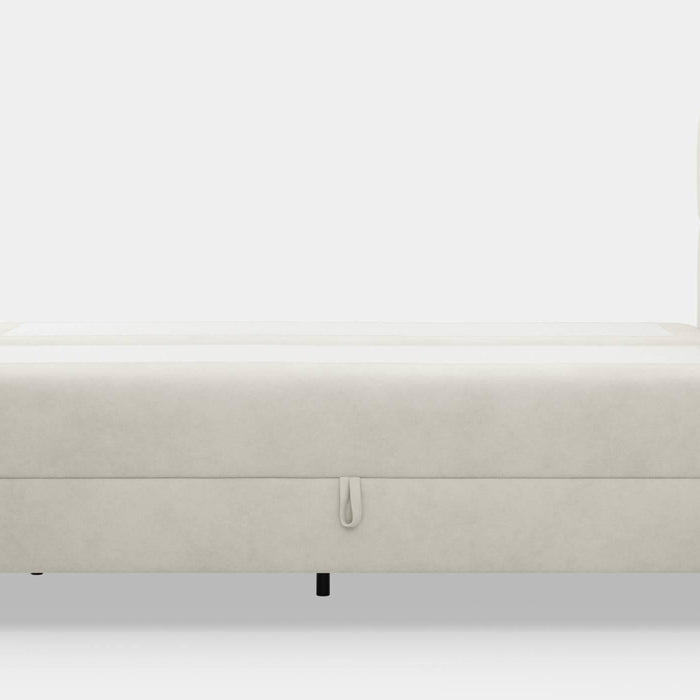 by fonQ Novae Boxspring  met Opbergruimte 160 x 200 cm - Crème / Naturel