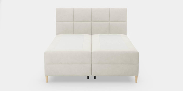 by fonQ Novae Boxspring  met Opbergruimte 160 x 200 cm - Crème / Naturel