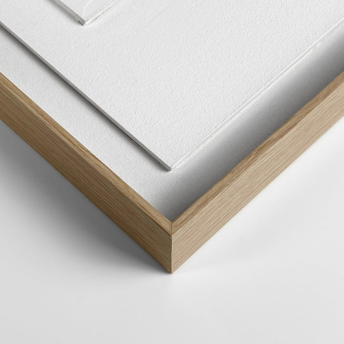 Reinders - Square Relief Art Schilderij - 70 x 50 cm - Wit