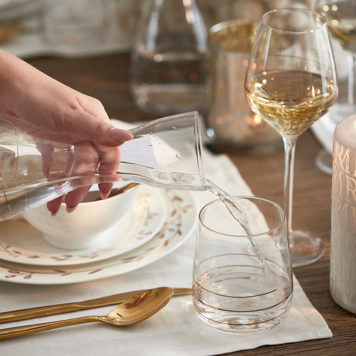 Riviera Maison Karaf Transparant - Elegant Swirl - Glas - 1.3 L