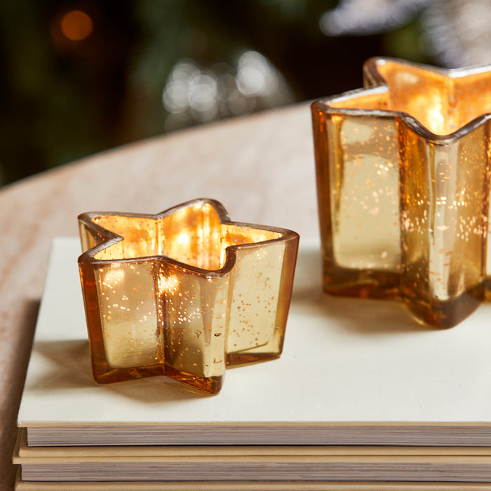 Riviera Maison Theelichthouder Zilver|Goud - Dream Star - Glas